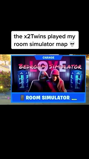 Exploring the X2Twins Room Simulator Map in Fortnite