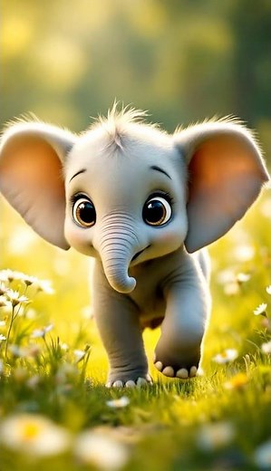 Adorable baby elephant walk in nature #nature #naturelovers #cutebaby #wildlife