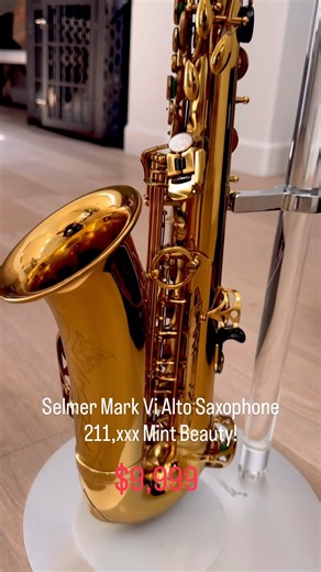 16K views · 250 reactions | Selmer Mark VI Alto Saxophone- Mint...