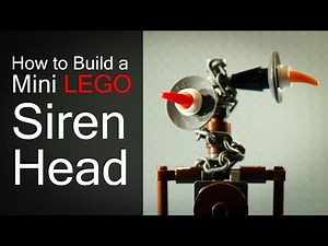 How to Make a Mini Lego Siren Head (Trevor Henderson Creepy Pasta Cryptid Easy Build Tutorial )