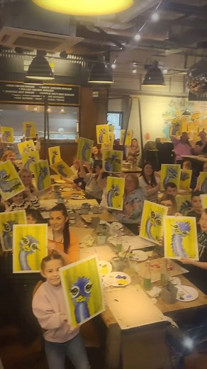 Swansea, that’s the way you do it 🤩🙌🏼 Absolutely blown away by all the amazing paintings from last week. How incredible are these?!? I am so lucky to paint with you all, thank you so much for joining me! 🎨👱🏼‍♀️ I’m looking forward to this evening at @foundersandcoswansea 🤩🎨 who’s joining me tonight? 🙋🏼‍♀️ #paintalong #paintalonglady #swansea #nightout #painting #sipandpaint #paintandsip #paintparty #paintnight | The Paint Along Lady