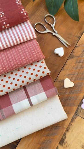 Tamara Darragh | Remi Vail Studio on Instagram: "My dear friend @abbymaed is releasing her first book 📚Cozy Quilts for the Modern Home, later this month 🥳 This sweet fabric bundle is destined to make a Watercolor Hearts Quilt - one of the patterns featured in the winter season chapter ❤️ Follow along to see it transform, but in the meantime please pop over to Abby’s profile to preorder a copy of her new book. You’re gonna love it!🥰 Happy quilting 🪡 xo, Tamara 🫶🏼 Fabric: @fableism @tilda_us