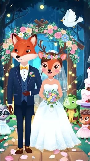 Animal Wedding 💍🐾 | Cute Animal Love Moments ❤️ #CuteAnimals #AnimalLove