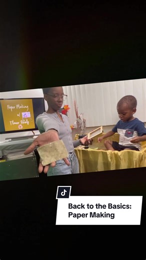 We’re back! Back to the Basics: Paper Making Our simple, fun, quick, mess free process of making recycled paper is more simple than you think! #fyp #papermaking #recycling
