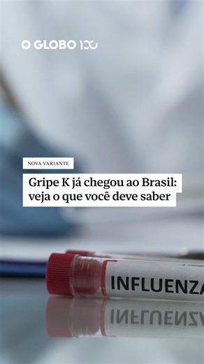 Jornal O Globo on Instagram: "GRIPE K | Um novo subtipo do vírus influenza levou a Organização Mundial da Saúde (OMS) a emitir um alerta pelo “rápido crescimento” nos casos vistos desde agosto, em diferentes países. A Gripe K é um subclado do vírus H3N2, chamado oficialmente de J.2.4.1, e causa sintomas similares ao da gripe comum. Confira o que você deve saber sobre a doença. #JornalOGlobo"