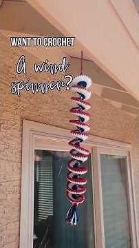 A Crochet Wind Spinner is easier than it looks! #crochet