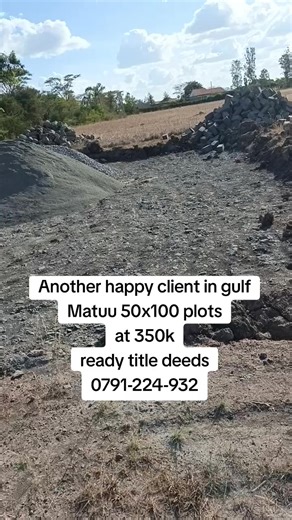 just 2kms from Matuu town water and electricity on site ideal for immediate settlement schools and hospitals within free daily site visit ready individual title deeds #kenyansinoman🇰🇪🇰🇪 #kadamasaudia🇸🇦 #kenyansinqatar🇶🇦🇶🇦🇰🇪🇰🇪 #kenyansinsaudia🇸🇦🇸🇦🇰🇪🇰🇪 #kenyantiktok🇰🇪