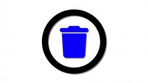 Delete Icon On White Background Blue Stock Footage Video (100% Royalty-free) 3619972017 | Shutterstock