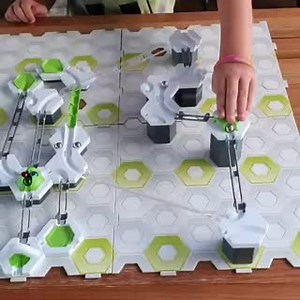 "How freaking cool are the GraviTrax systems! Riley has spent hours...