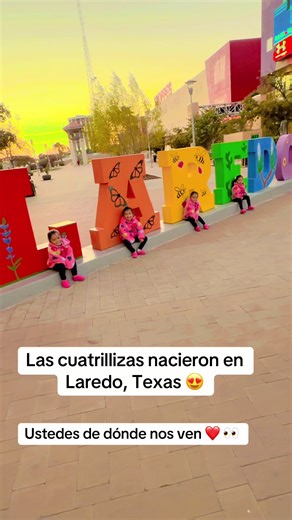 Cuatrillizas nacidas en Laredo con raíces de Durango