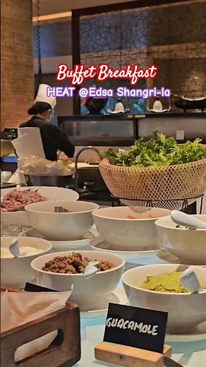 Edsa Shangri-la Buffet Breakfast in HEAT #buffetbreakfast #Shangrila #shortsfeed #buffet #hotel