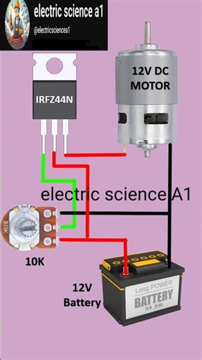 I Built a Powerful Speed Controller for a 12V DC Motor#12V DC Motor speed control circuit |#shorts​#