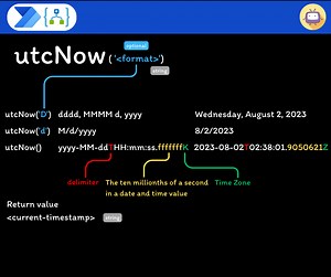 utcNow ใน Power Automate Cloud