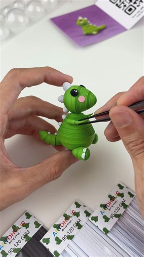 Artoholic on Instagram: "3D Quilling DIY KIT 🦖 Shop online @artoholic.in (link in bio) #quilling #diykit #art"