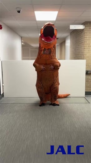 New construction crew member: Meet Logan Hall-o-saurus 🏗️🦖 *real construction audio*