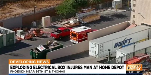 Electrical box explosion severely burns Phoenix Home Depot employee