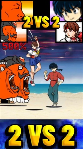 2 vs 2 Team Shy Boy vs Team Ranma 2対2 シャイボーイチーム vs らんまチーム にゃんこ大戦争スター5000 にゃんこ大戦争 UBERS BOSS