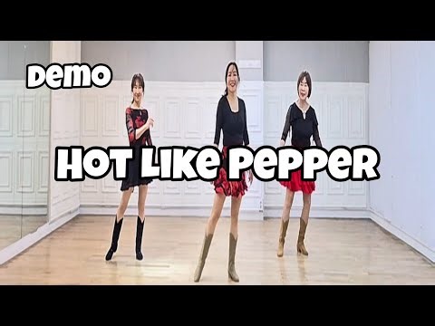 Hot Like Pepper - Line Dance (Demo) | Easy Intermediate | Karl-Harry Winson