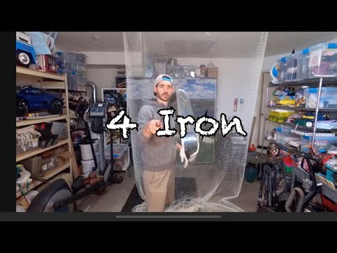 I Built A DIY Garage Golf Net.
