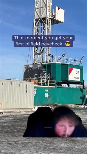 The moment that changed it all! What did you do with your first oilfield paycheck? #oilfield #oilpatch #oilfieldproud | Ensign Energy