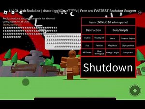 roblox showcaseing coolkid admin panel