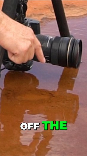 How to find a perfect reflection from a puddle. Look for a puddle. Get your FREE camera settings cheat sheets. Visit timsphotos.com | Photography Academy