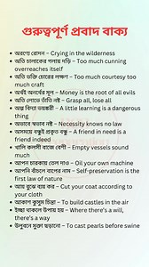 গুরুত্বপূর্ণ প্রবাদ বাক্য_English_BCS Preparation_2025 | BCS Preparation