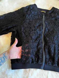 Lace Bomber Jacket, Floral Jacket, Flower Pattern Jacket - Etsy