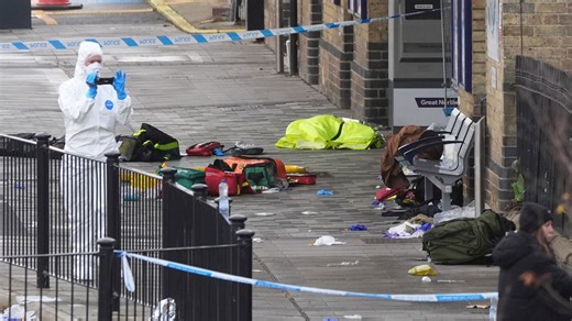 'Heroic' rail worker who tried to stop train knife attacker still in life-threatening condition