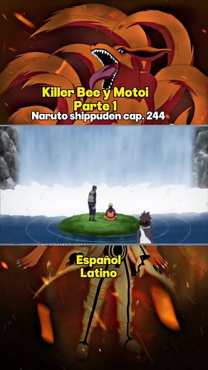 Killer Bee y Motoi en Naruto Shippuden: Parte 1