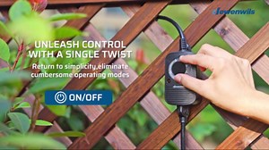 DEWENWILS 2-Pack Outdoor Dusk to Dawn Sensor Countdown Timer for Light, Waterproof for Christmas -Black HODT11A