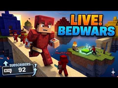 Minecraft Bedwars Live With Subscribers #speedrun #minecraft #live