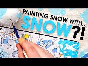 PAINTING WITH SNOW - Snowy Sketchbook Spread