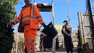 31K views · 187 reactions | #OpAVRO | Officers have been patrolling the local area and a knife arch has been placed at Newbold tram stop  We are dedicated to tackling knife crime in the region. Recently, over 100 knives were surrendered across #Rochdale ⬇ https://orlo.uk/fCy7k | Rochdale Police - GMP | Facebook