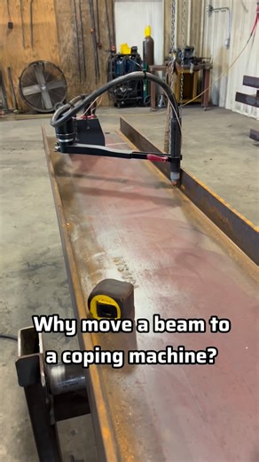 Full on beam lines are capital and space intensive. The Mach 1 is by no means a 1 for 1 substitute for a 6 axis robot, but it’ll get the job done and get out of the way so you don’t have to worry about dedicating precious floor space. #metalfabrication | CN-Seamless, Inc.