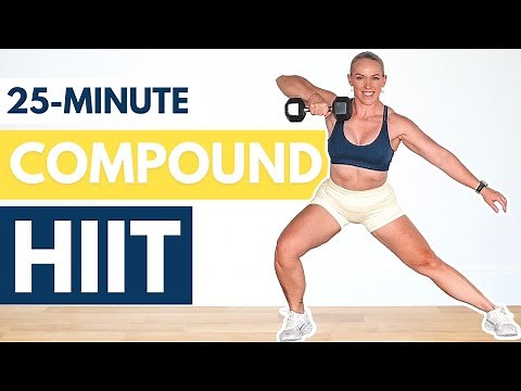 25 Minute Compound Movement Workout [No Repeat Full Body Dumbbell HIIT]