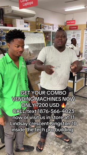 Get your commercial machines now! ✨Visit us at 11 Lindsay Crescent, Kingston 10 to order today. Let’s be unstoppable 💚✅ #viraltiktok #jamaicantiktok🇯🇲viral🔥🔥🔥🔥🔥💥💥💥☄☄trending #fyppppppppppppppppppppppp #vendingmachine #viral