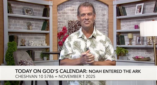🕰️ Today on God's Calendar: Noah Entered the Ark Cheshvan 10 5786 = Sat Nov 11 2025 📖 Today is the day in Biblical history when Noah entered into the ark. Genesis 7 https://biblehub.com/nkjv/genesis/7.htm 🎥 Enjoy this short take from Carlos as seen on Come Home with Jen Mallan 📺 Let us be encouraged to enter into the ark like Noah... entering into the love, rest and grace of Jesus Himself. 💞 "Then the LORD said to Noah...'Come into the ark...'" Gen 7:1 -------------------- ✨NEW 5786 PROPHET