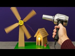 DIY Cardboard Wind Turbine That Actually Works! | Free Energy Project