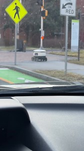 65K views · 533 reactions | Driving through Georgia Tech and watched a little robot rolling thru campus . It even obeyed traffic rules too. I wonder what it was delivering ? | Alison Mastrangelo | Facebook