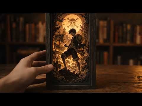 Luffy 3D Shadow Box 🔥 | One Piece Paper Art Comes Alive