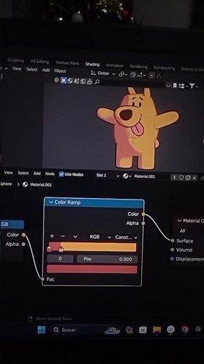 Cómo hacer el material toon anime shader en blender 3D para animación 2D #diffuseBSDF