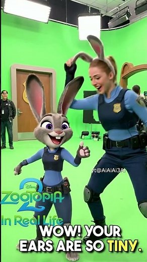If Zootopia Was Real Life Behind the Scena with Judy Hopps 🦊🐰✨ #zootopia #humanversion #design