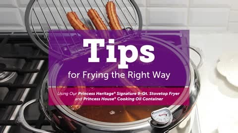 Our uniquely designed Princess Heritage® Signature 9-Qt. Stovetop Fryer makes frying easier – and the results are delicious and crispy! 🍗🍤 It features a hinged lid that lifts open, a removable thermometer for precise frying, and a stainless steel rack in the lid for draining excess oil back into the fryer. Learn more & get yours today ➡️ https://bit.ly/3Wmmy1K #cookware #kitchenfinds #princesshouse | Princess House