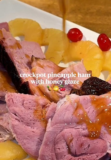Crockpot Pineapple Ham with Honey Glaze Recipe