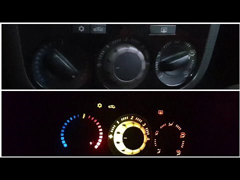 How to replace HVAC dashboard bulbs on #Opel Vauxhall Corsa D