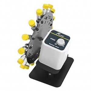 LAB FISH Lab Rotary Rotating Mixer Shaker Adjustable Speed 20-80RPM Angle Range 40°- 80°Knob Control for 1.5/2/5/10/15/50ml Laboratory Test Tubes