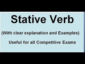 Stative Verb with clear explanation and examples (Class -35)