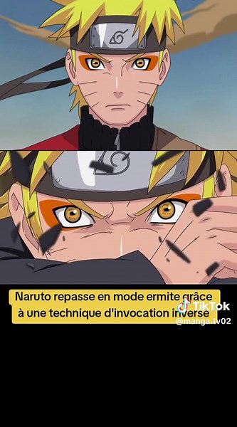 Naruto en mode ermite : technique d'invocation inversée
