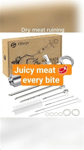 Best Meat Injector for Juicy BBQ, Turkey & Brisket | Deep Flavor Every Bite #kitchengadgets #shorts